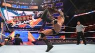 Kofi Kingston might regret that jump over the top rope in just a few seconds